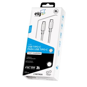 Cabo USB-C para USB-C – 2 metros
