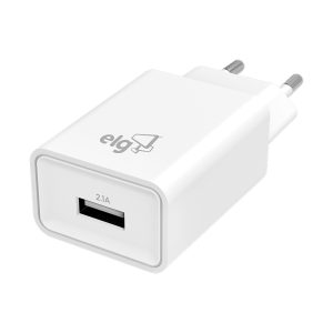 Carregador de Parede Saída USB-A – Branco